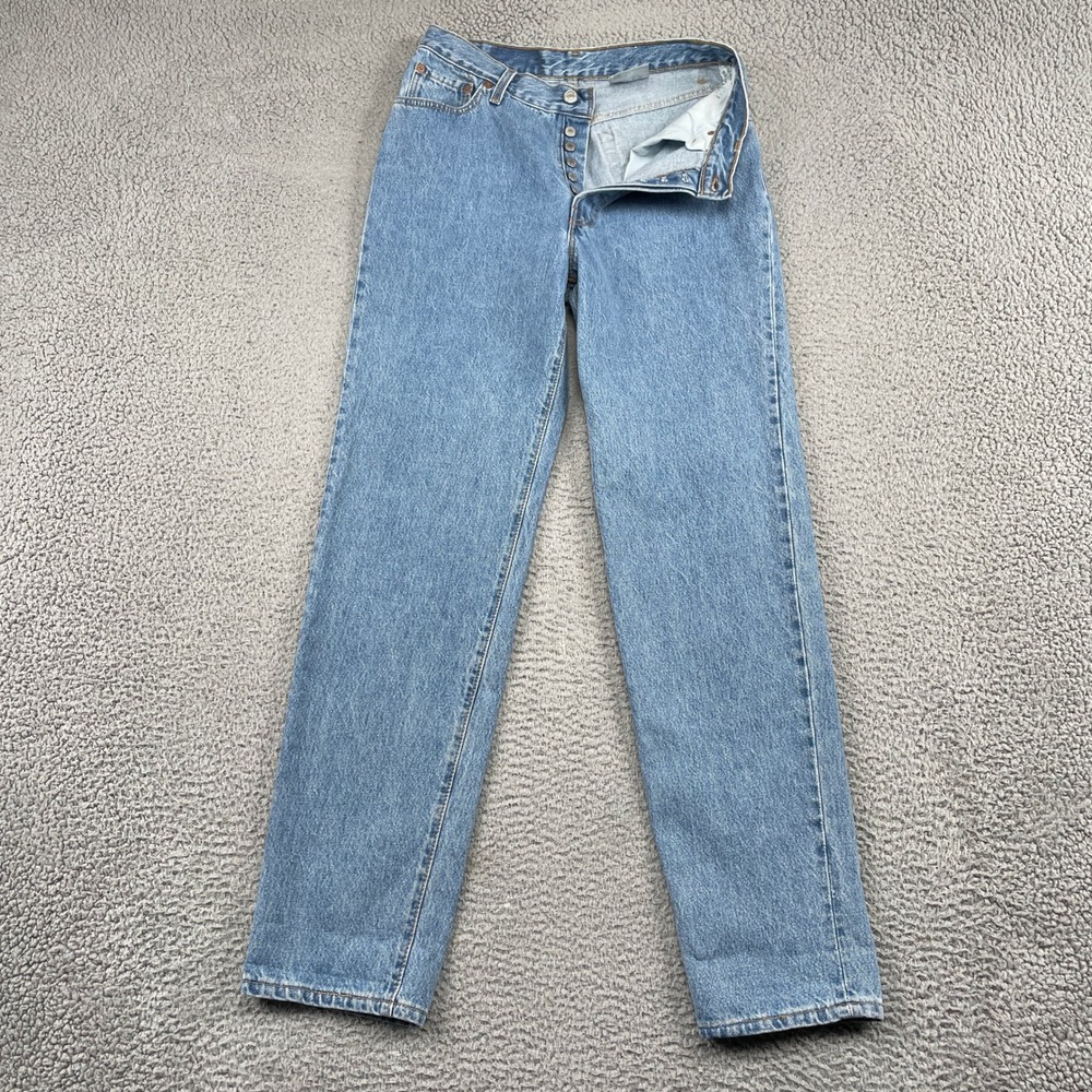 Levi's 501 Jeans Women 13 (30x33) Blue Straight Leg Button Fly 90s USA Denim